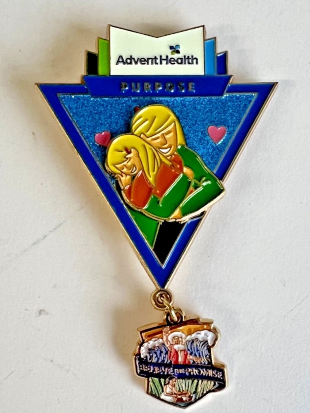 Advent Health "Believe The Promise" Lapel Pin Charm Mother Child Christian
